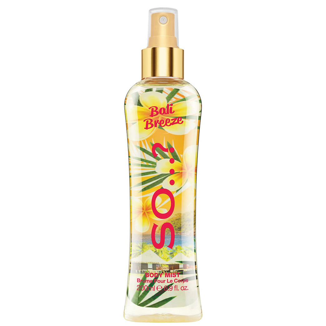 So…? Summer Escapes Bali Breeze Body Mist - Long-Lasting Fragrance Spray 200ml