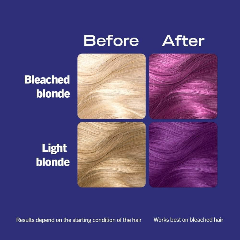 Schwarzkopf LIVE Urban Metallics Vibrant, Long Lasting, Permanent Purple Hair Dye, Infused with Coconut Oil for Shiny Hair, Amethyst Chrome U69