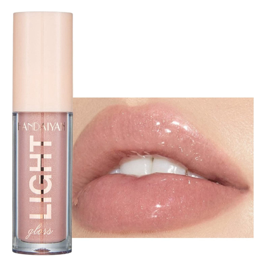 Long-Lasting Lip Stain & Plumping Gloss with Hydrating Formula, Tinted Balm for Smooth, Full, Lustrous Lips - Nude & Pink Tones (#803)