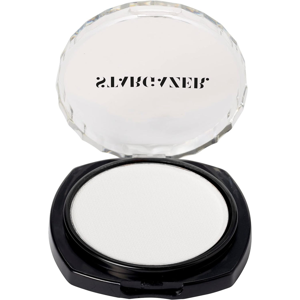 Stargazer High-Pigment White Pressed Powder Eye Shadow - Long Lasting Vibrancy
