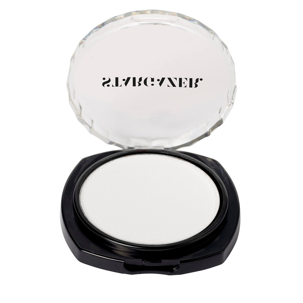 Stargazer High-Pigment White Pressed Powder Eye Shadow - Long Lasting Vibrancy
