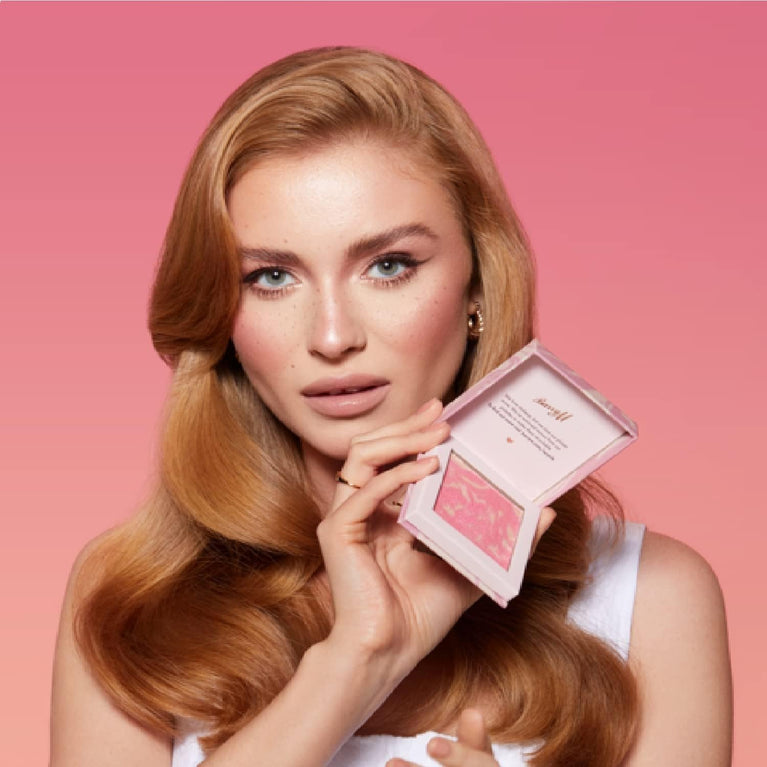 Barry M Heatwave Pink Coastal Marbled Blush - Vegan & Cruelty-Free with Radiant Finish
