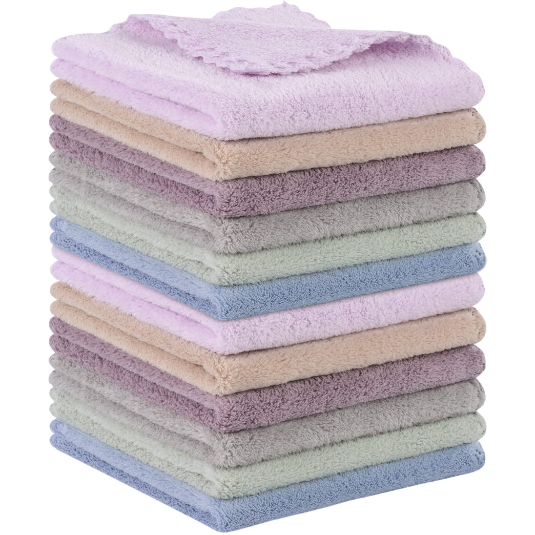 Ultra Soft Microfiber Face Cloth 9 Pack