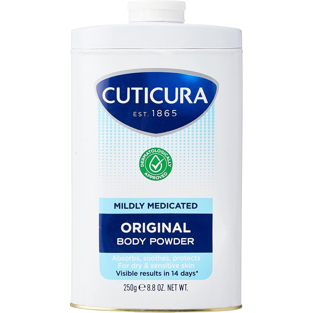 Soothing Cuticura Medicated Talcum Powder for Dry and Irritated Skin