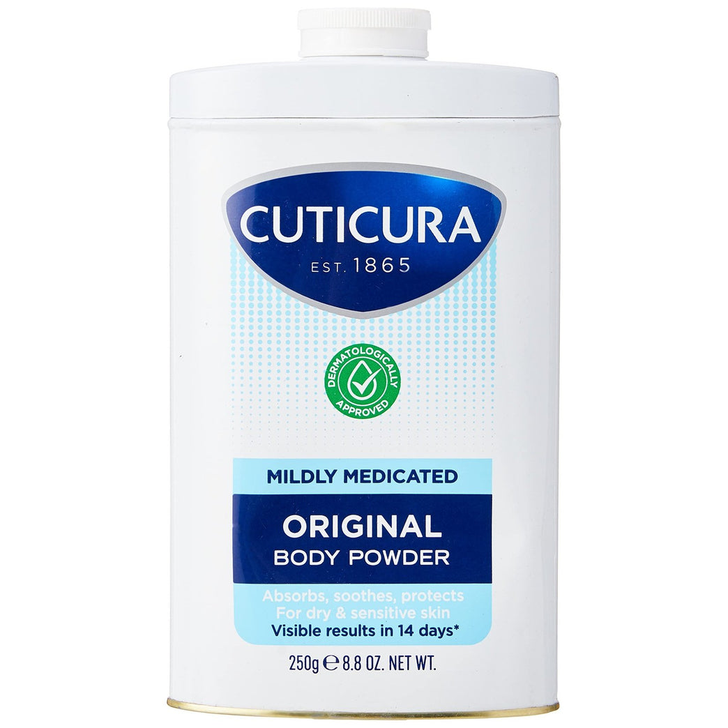 Soothing Cuticura Medicated Talcum Powder for Dry and Irritated Skin
