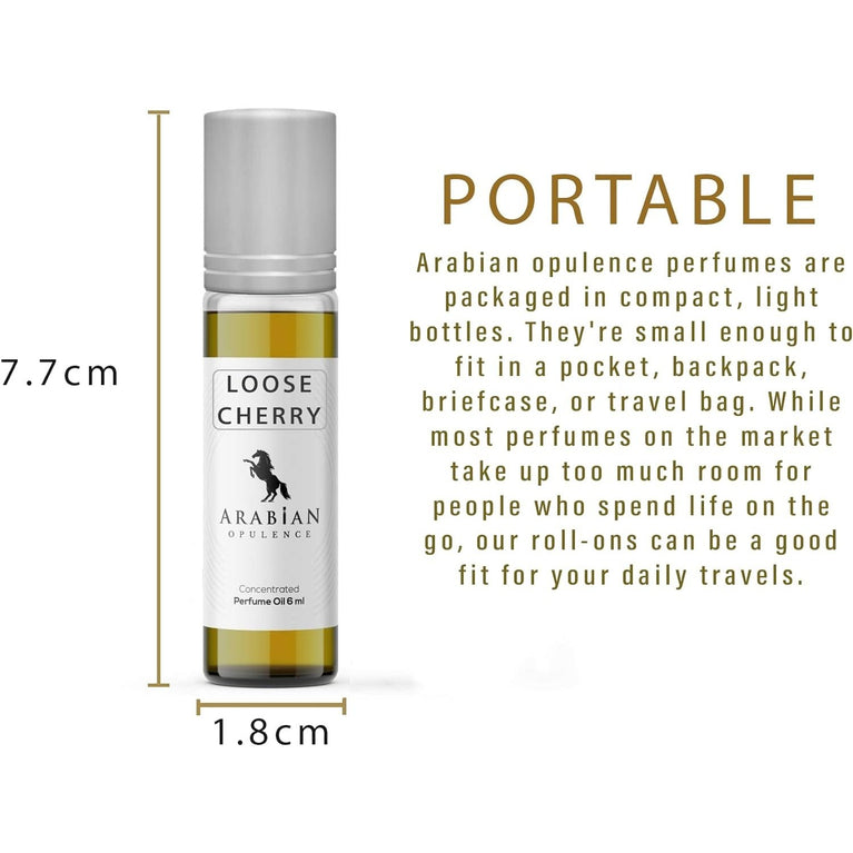 Cherry Opulence Unisex Perfume Oil - 6ml Roll-On Bottle