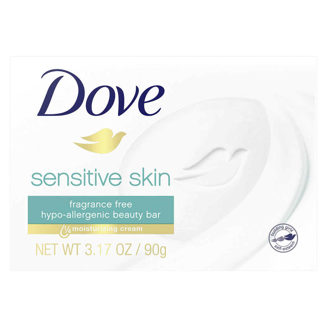 Dove Sensitive Skin Bar Soap 3.15 oz (Pack of 8)