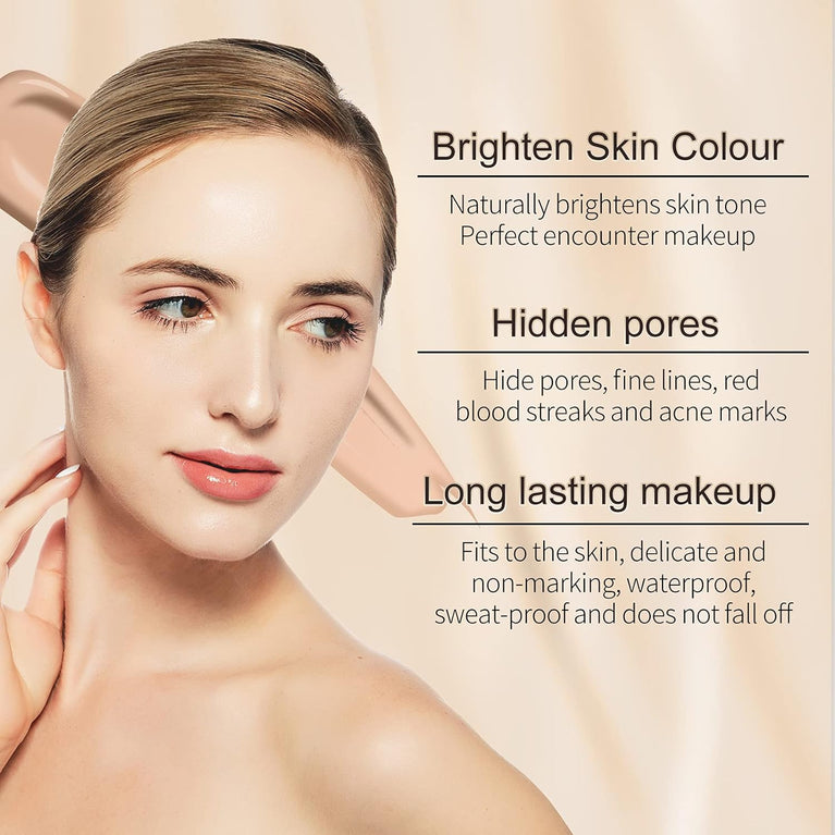 Brightening Mushroom CC Cream with Hydrating Formula and Precision Sponge