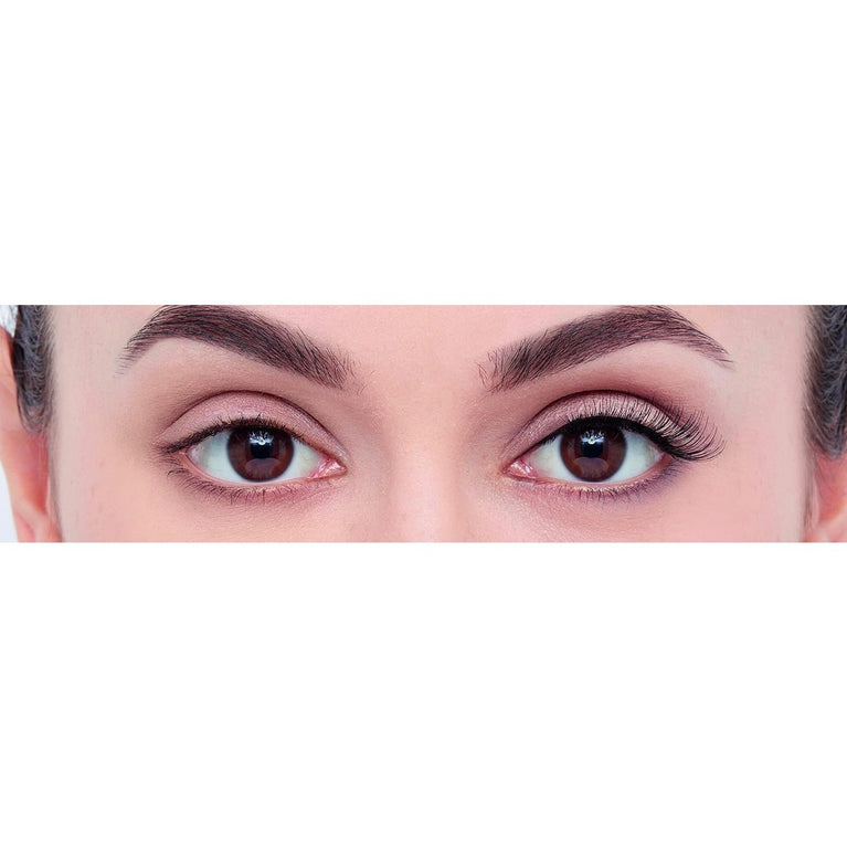 Eylure 009 Black Lengthening False Eyelashes, Reusable and Contact Lens Friendly, Glue Included - 1 Pair