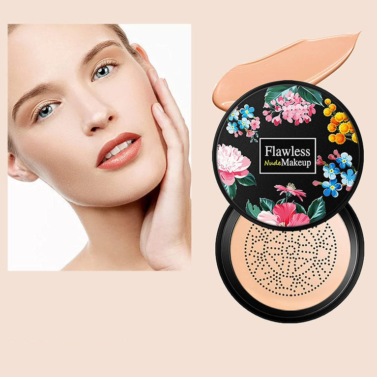 Hydrating BB Cream with Mushroom Head Applicator, Concealer, and Anti-Aging Properties