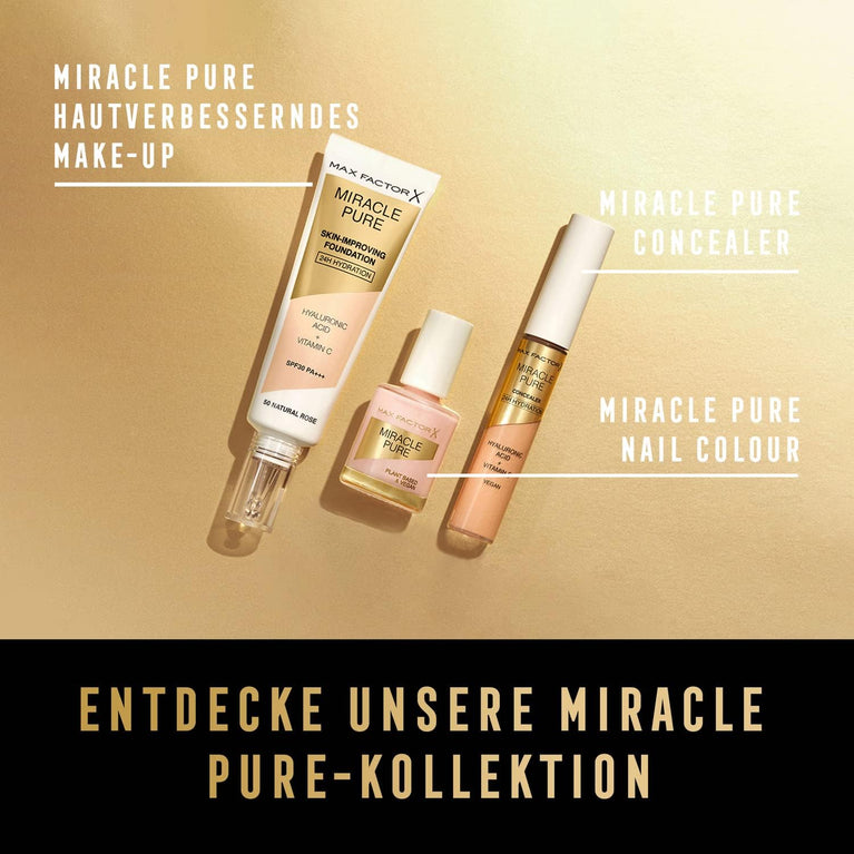 Max Factor Miracle Skin-Enhancing Concealer with Hydrating Hyaluronic Acid and Vitamin C, Shade 05 - Environmentally Friendly and Long-Lasting Coverage