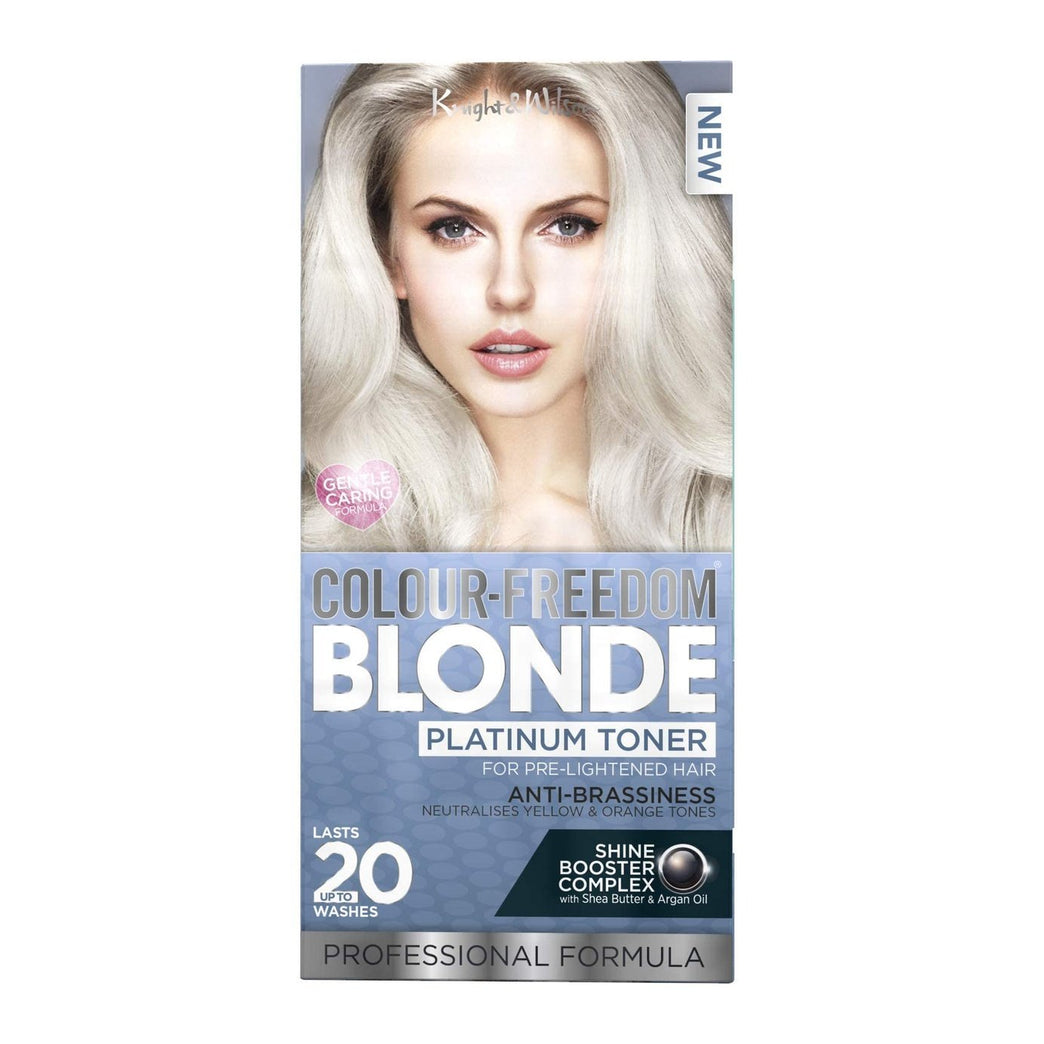 Knight & Wilson Platinum Blonde Toning Hair Dye with Ice Cool Finish