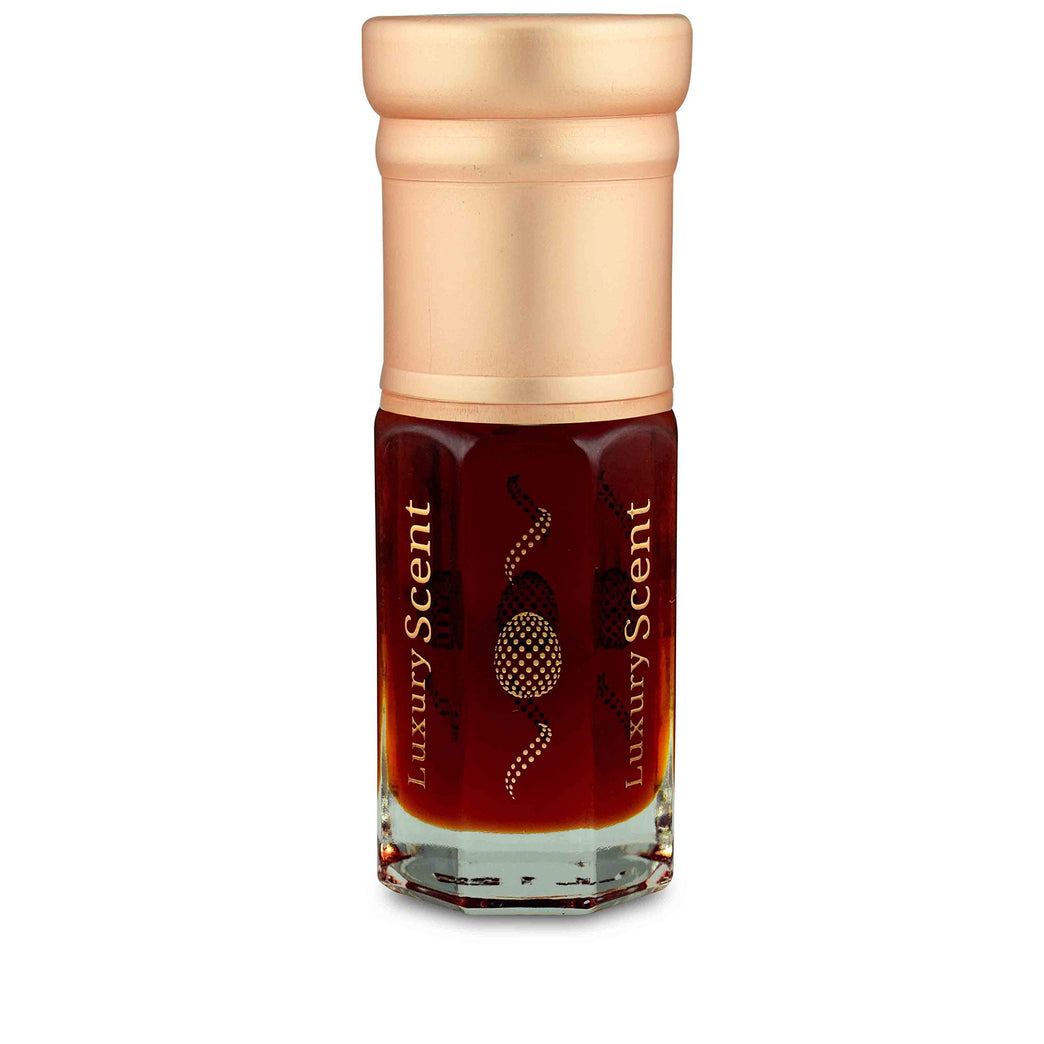 Indian Patchouli Aged Perfume Oil 3ml - Premium Quality, Long-lasting Fragrance with Velvet Gift Pouch