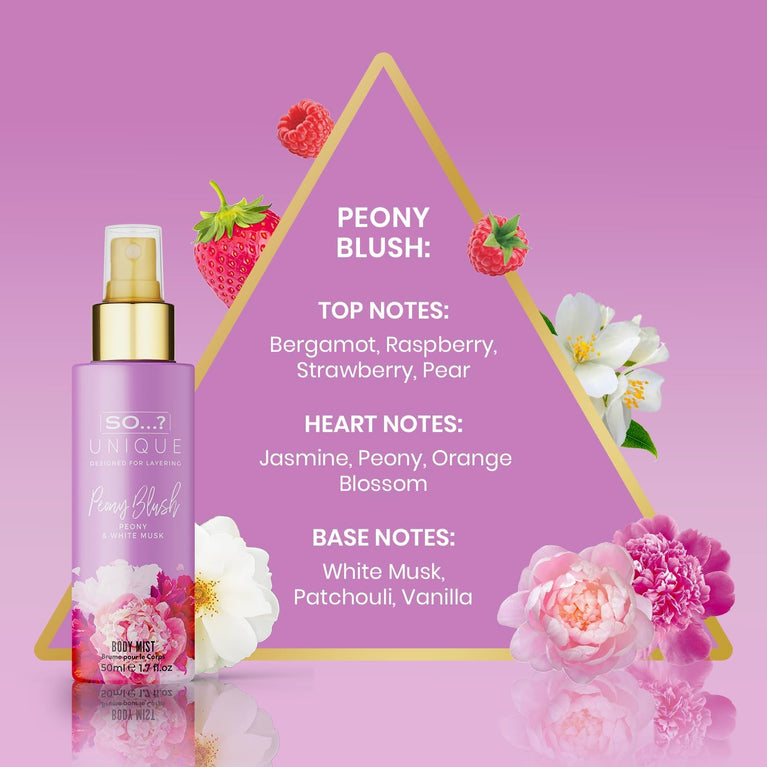 Vanilla Candy & Floral Body Mist Fragrance Spray Set (6 x 50ml)