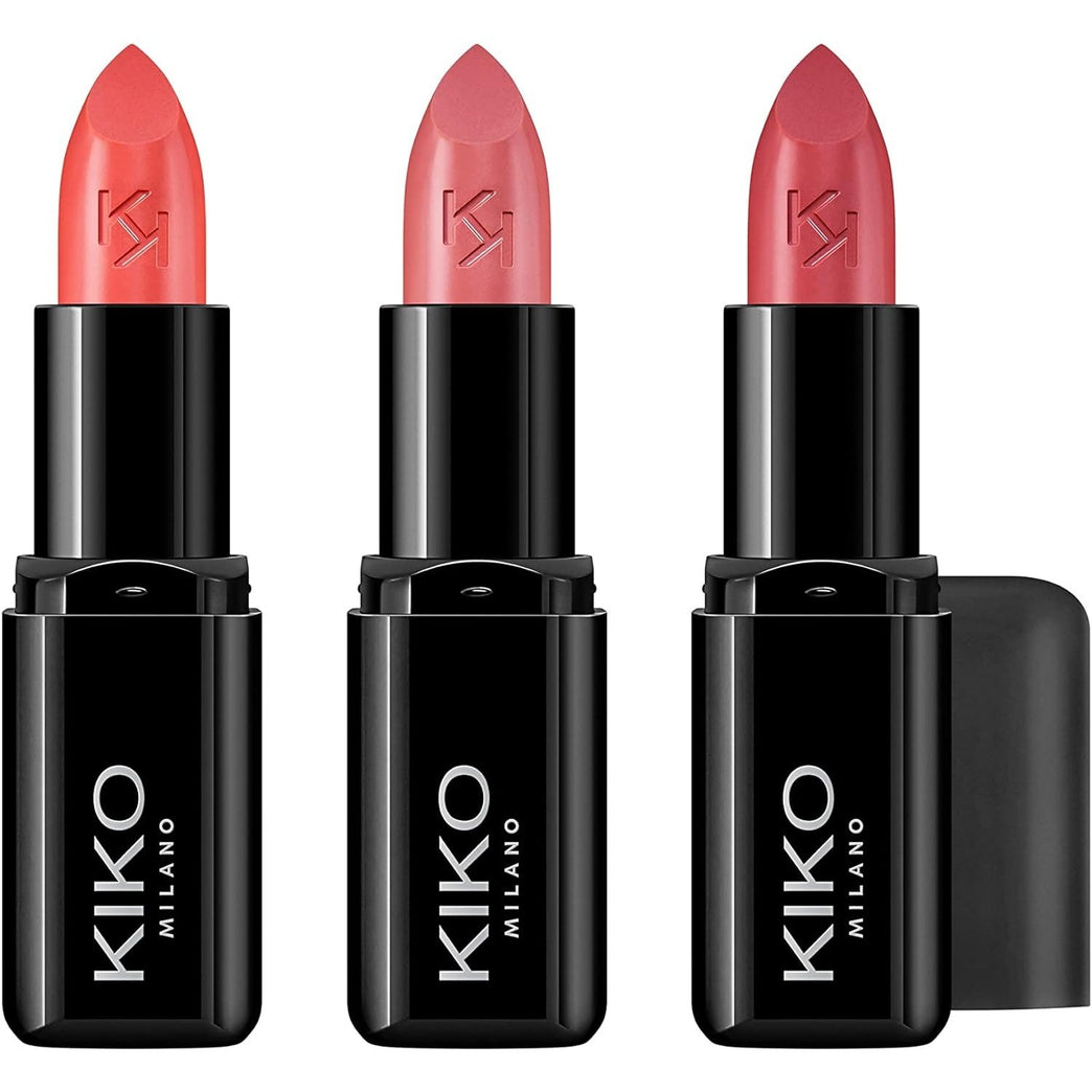 KIKO Milano Smart Fusion Lipstick Kit 02 | Lip Kit With 3 Radiant-Finish Lipsticks