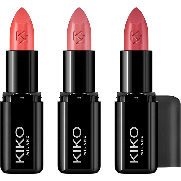 KIKO Milano Triple Radiance Lipstick Set 02 | Creamy & Nourishing 3-Piece Lip Kit