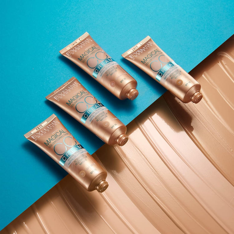 Eveline Cosmetics Flawless Coverage CC Cream 51 with Advanced Color Correction Technology