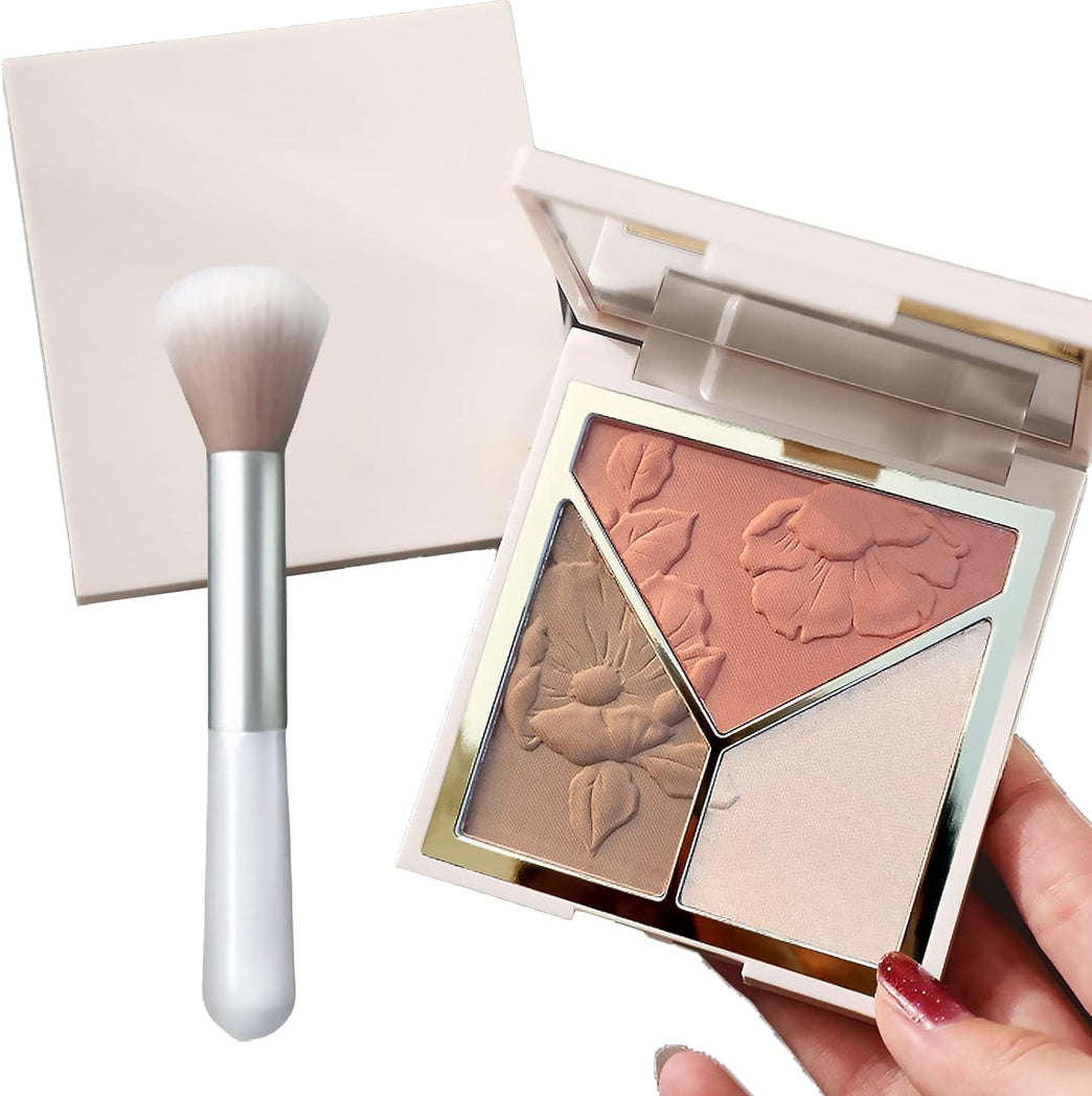 Radiant Cheek Contouring 3-Tone Blush and Highlighter Palette