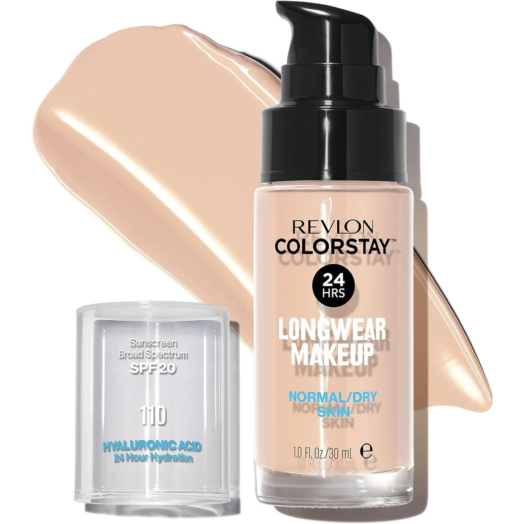 Revlon 24-Hour ColorStay Makeup Foundation for Normal/Dry Skin - Ivory, 30 ml