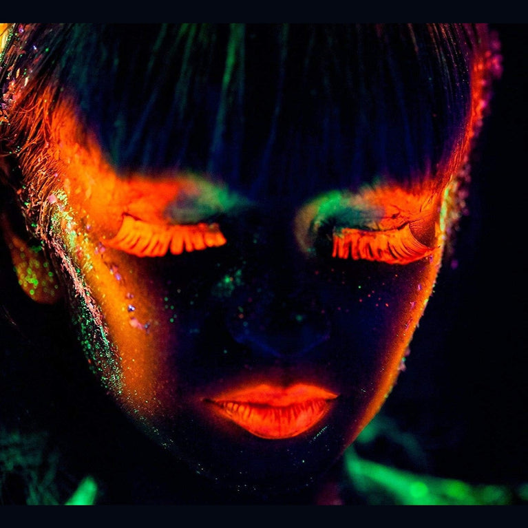 Bright UV Responsive Neon Face and Body Paint - Set of 6 Fluorescent Tubes for Glowing Fun!