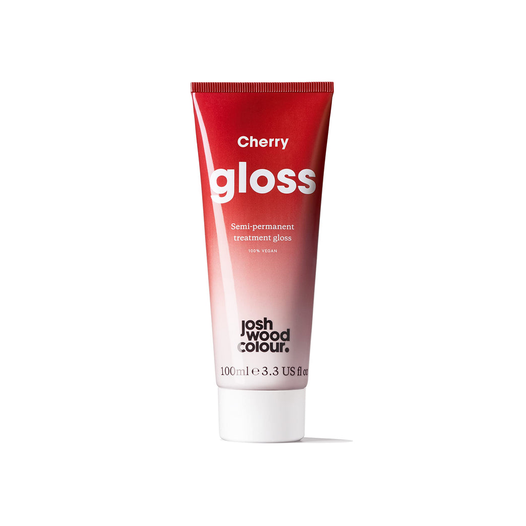 Cherry Semi-Permanent Hair Gloss - Nourishing Color Treatment with Shea Butter and Perilla Oil (100ml)