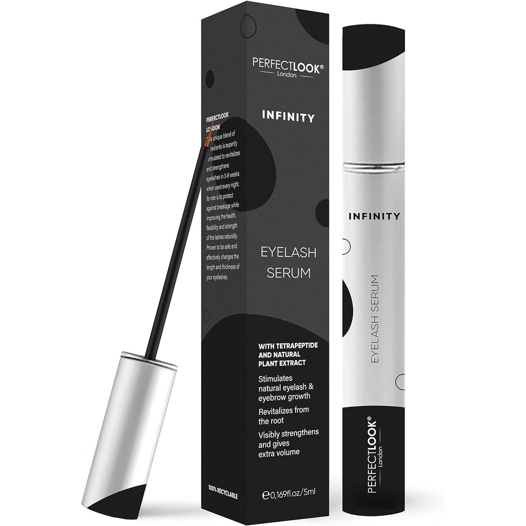 Perfect Look London Eyelash Growth Serum - Experience Rapid Lash Growth for Longer, Fuller, Thicker Lashes and Brows