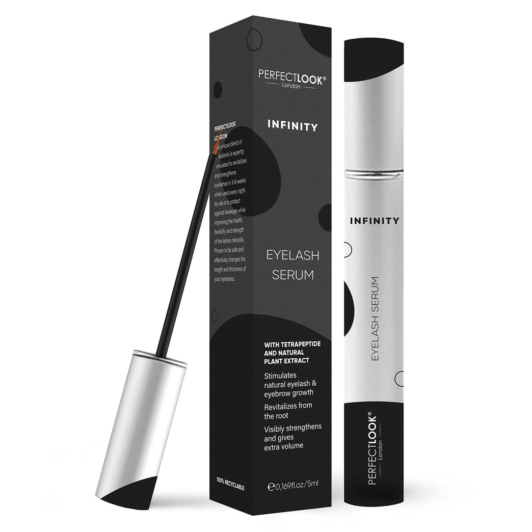 Perfect Look London Eyelash Growth Serum - Experience Rapid Lash Growth for Longer, Fuller, Thicker Lashes and Brows