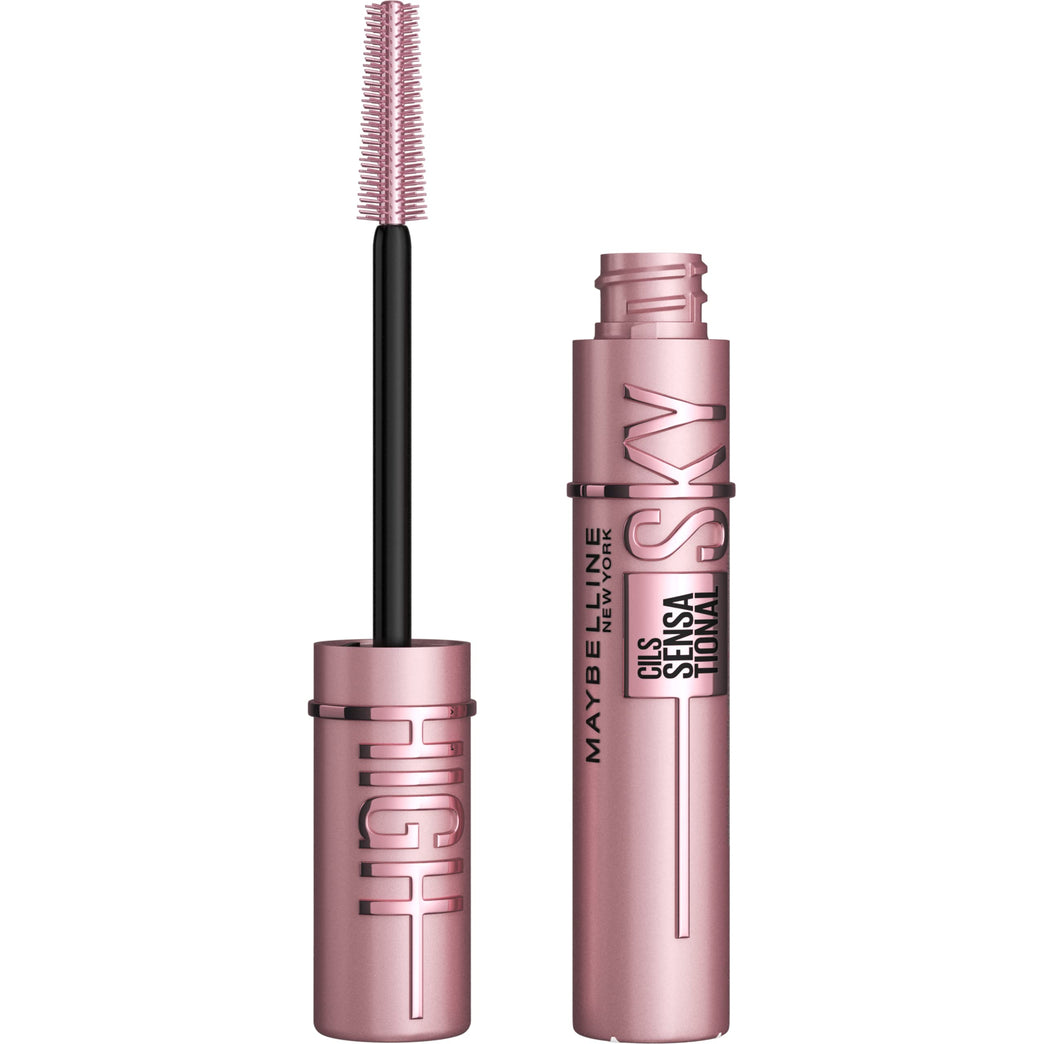 Maybelline New York Sky High Volumizing and Lengthening Mascara in Very Black, 7.2ml