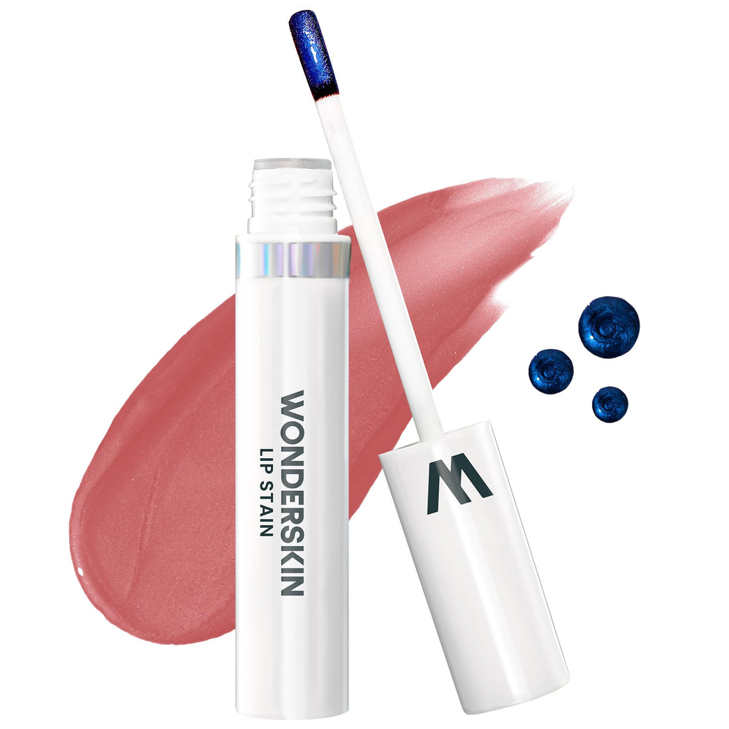 Wonderskin Wonder Blading One Step Lip Stain Masque, Long Lasting Stain & Go Lip Tint Color, Transfer Proof, Matte Finish, Waterproof Formula (Whimsical Masque)