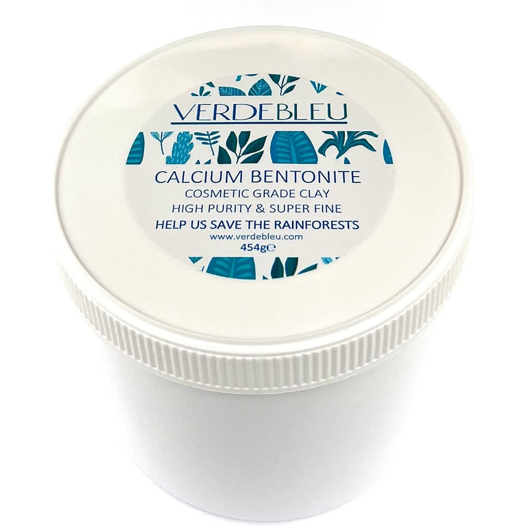 Verdebleu - Calcium Bentonite - Cosmetic Grade Clay Powder for Skin Detox and Pore Cleansing - 454g