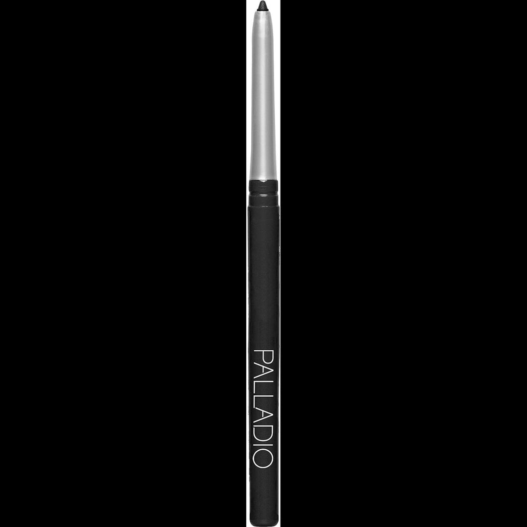 Palladio Pure Black Eyeliner Pencil: Waterproof, Retractable, Richly Pigmented, Long-lasting, Smudge-Proof, No Sharpening Needed, Infused with Aloe Vera, Cruelty-Free and Paraben-Free