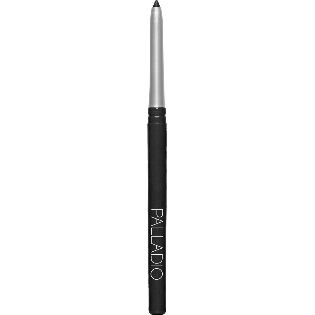 Palladio Pure Black Eyeliner Pencil: Waterproof, Retractable, Richly Pigmented, Long-lasting, Smudge-Proof, No Sharpening Needed, Infused with Aloe Vera, Cruelty-Free and Paraben-Free