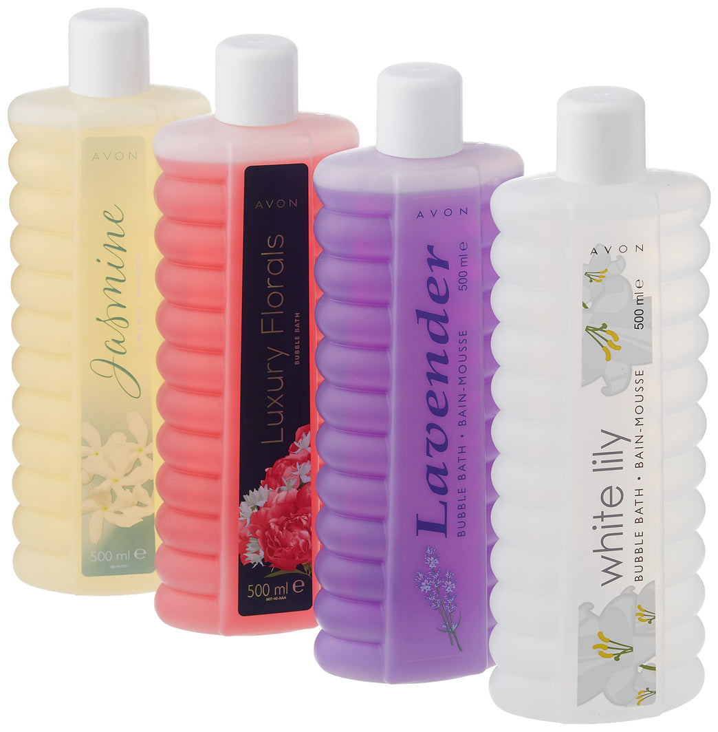 4-Piece Avon Bubble Bath Set - 500ml Each