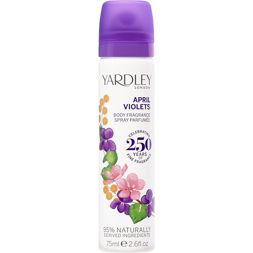 Yardley London April Violets Body Spray - Refreshing Floral Scent