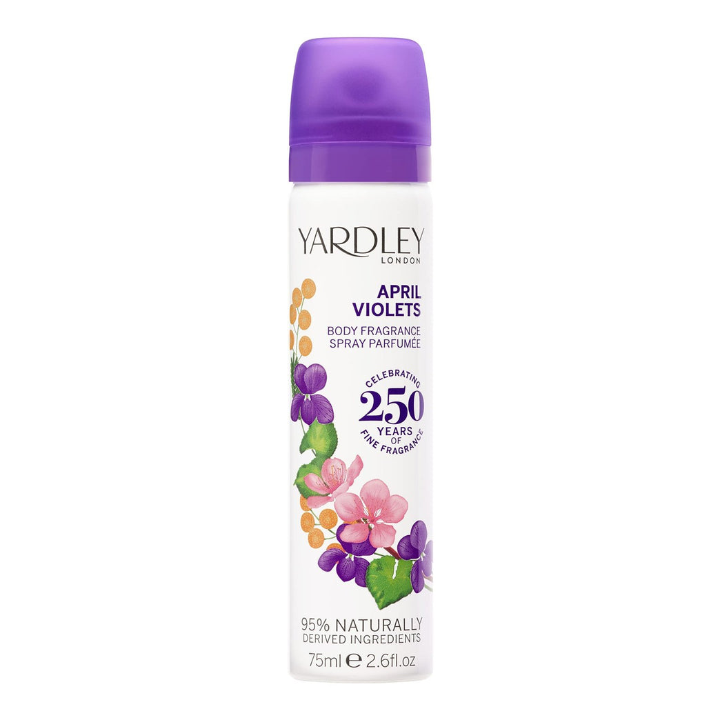 Yardley London April Violets Body Spray - Refreshing Floral Scent