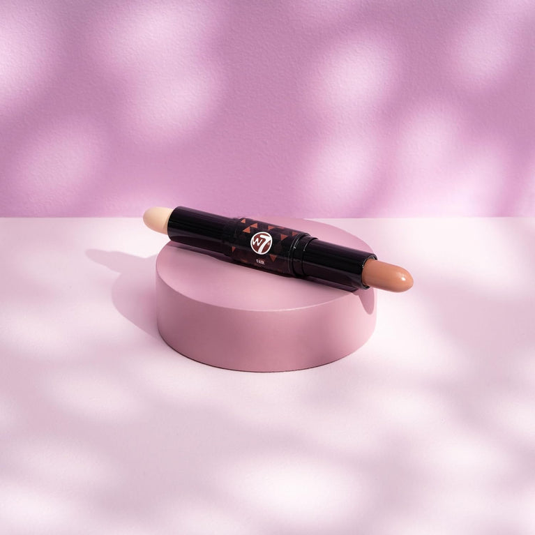 W7 Dual-Purpose Contour & Highlight Wand - Ideal for Fair Complexion
