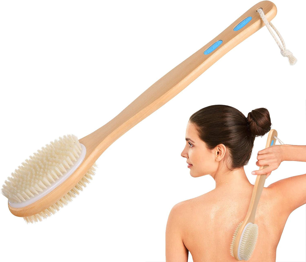 URAQT Long Handled Body Brush for Shower and Bath