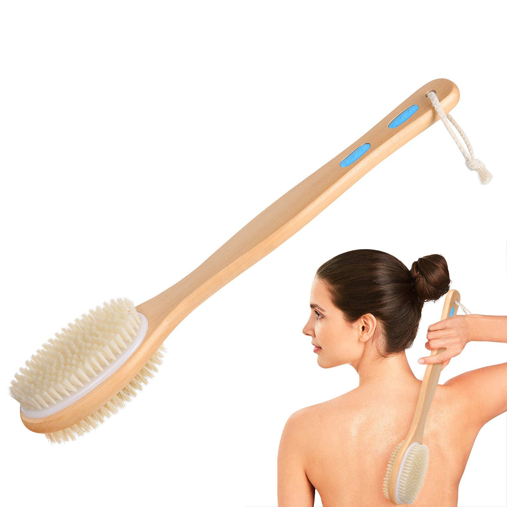 URAQT Long Handled Body Brush for Shower and Bath