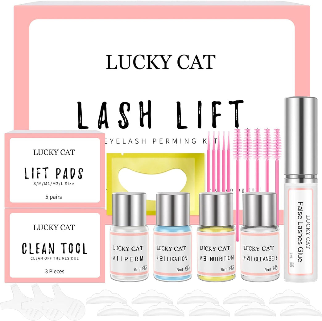 Professional Eyelash Perming Kit: Lash Lift and Curl for Salon and Home Use with Updated Glue Version, Suitable for Special Occasions and Everyday Beauty Enhancement