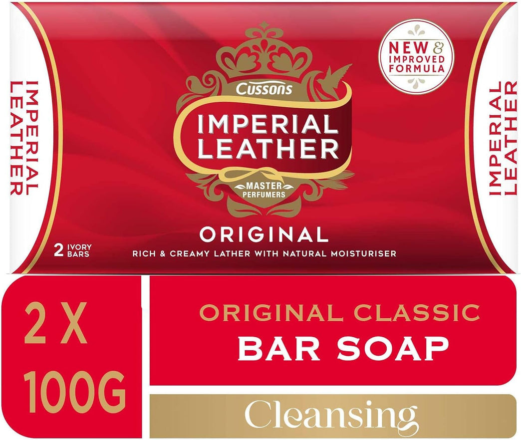 Imperial Leather Original Classic Bar Soap, Bulk Pack of 18 Gentle Skin Care Bars