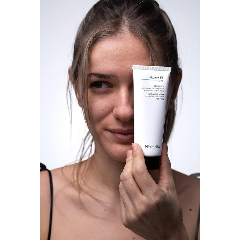 Lightweight Vitamin B5 Gel Moisturizer for Oily & Acne Prone Skin, 50g (1 Pack)