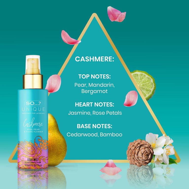 Vanilla Candy & Floral Body Mist Fragrance Spray Set (6 x 50ml)