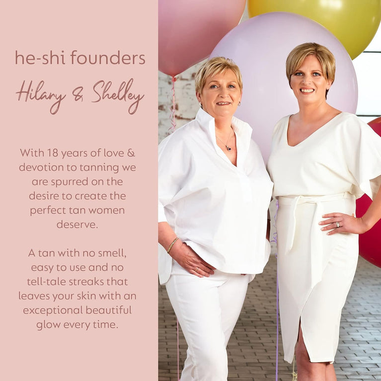 He-Shi HD Wonderglow Skin-Perfecting Bronzer - 24-Hour Splashproof Body Makeup with Illuminating Primer - Vegan & Cruelty-Free Instant Tan & Highlighter for Airbrushed Legs (100ml)