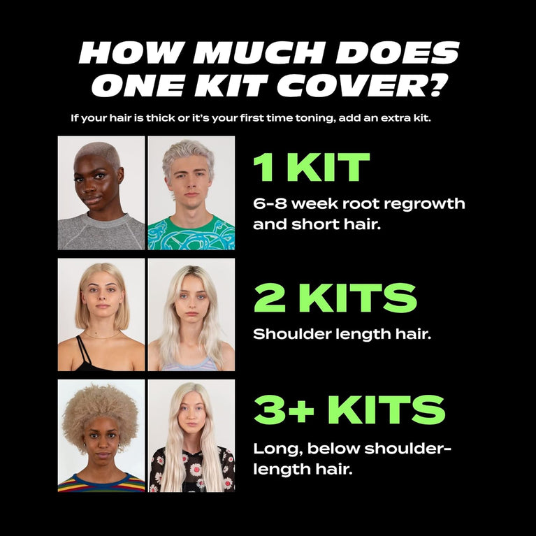 BLEACH LONDON Rose Toner Kit - Yellow Brass Removing, colour Depositing Formula For Pastel Pink Base, For Blonde Hair & Post Bleached Hair, Vegan, Cruelty Free, Ammonia Free