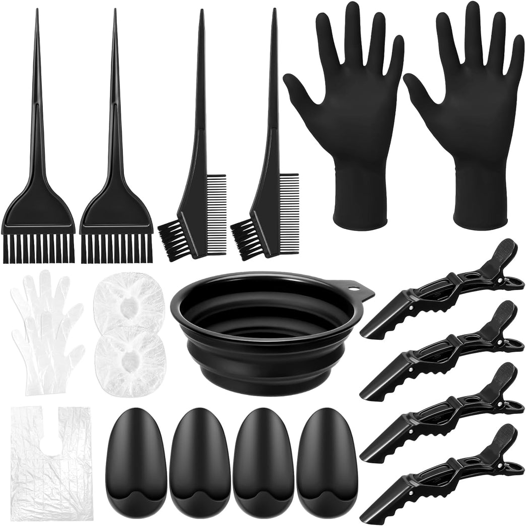 Hair Dye Kit with 20 Pieces Hair Color Tools for Salon and DIY Use