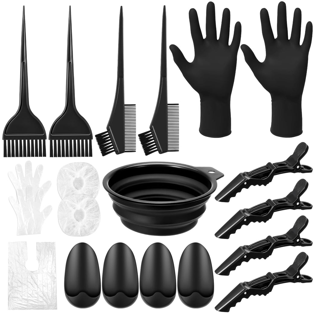 Hair Dye Kit with 20 Pieces Hair Color Tools for Salon and DIY Use