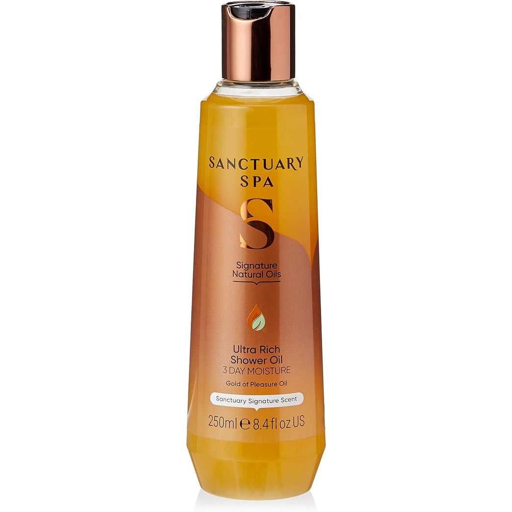 Ultra Hydrating Sanctuary Spa Shower Oil with Orange Essence for Dry Skin, 250 ml