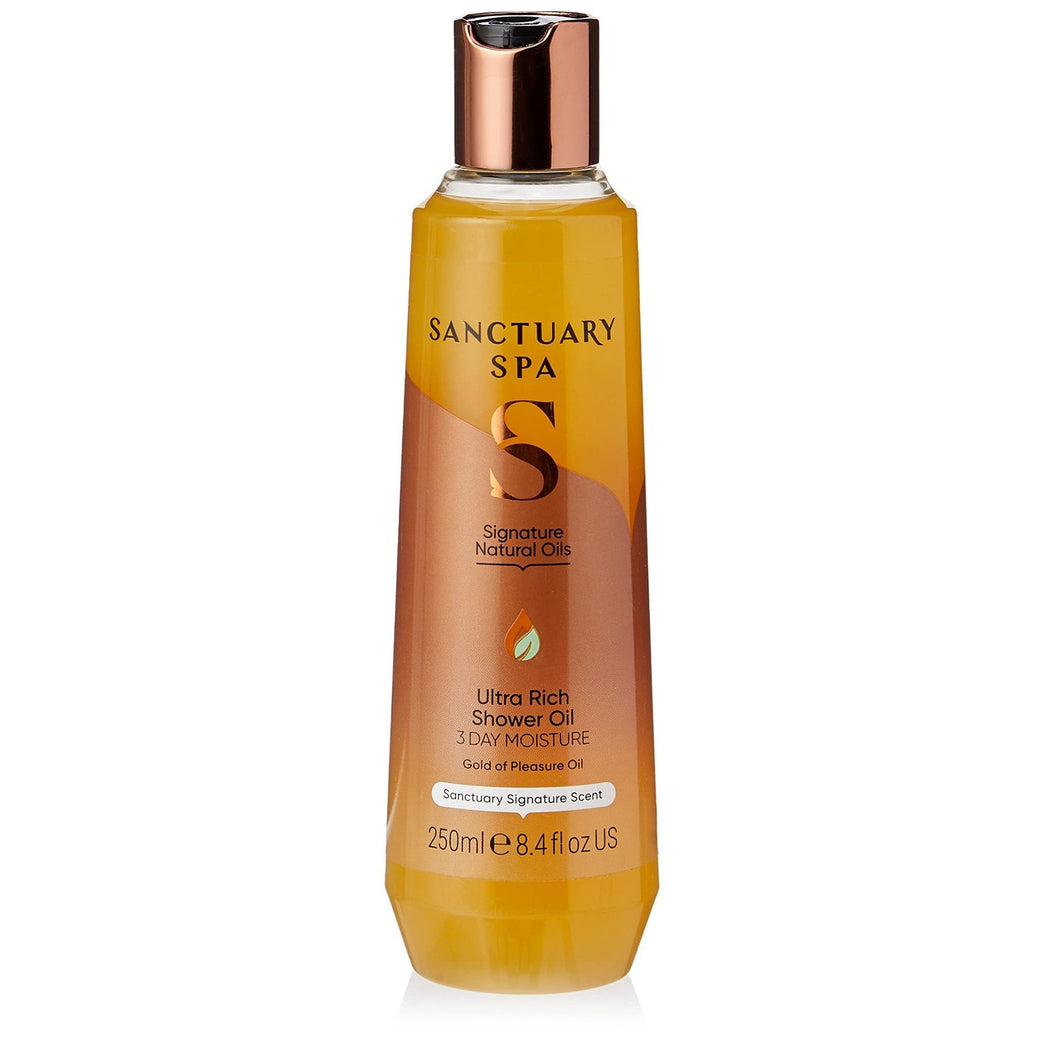 Ultra Hydrating Sanctuary Spa Shower Oil with Orange Essence for Dry Skin, 250 ml
