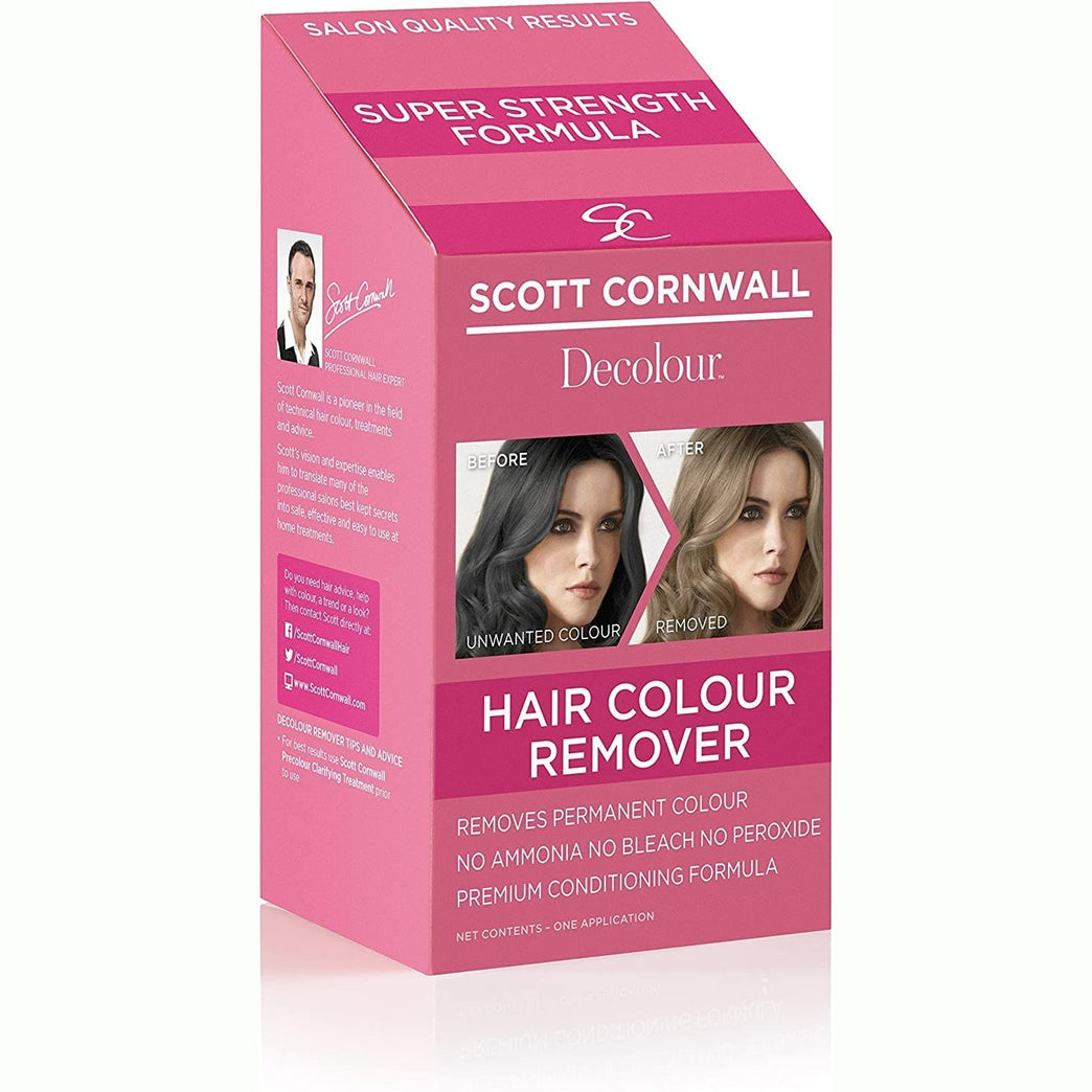 Scott Cornwall Decolour Hair Colour Remover For Dyed Hair Removes Unwanted Permanent Hair Colour