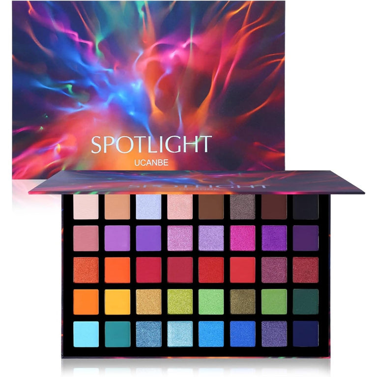 UCANBE Professional Eyeshadow Palette with 40 High Pigmentation Matte and Shimmer Shades, Long-Lasting Waterproof Eye Makeup Pallet